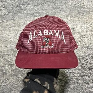 Vintage Alabama Crimson Tides Snapback Hat University College 90s Adjustable Cap